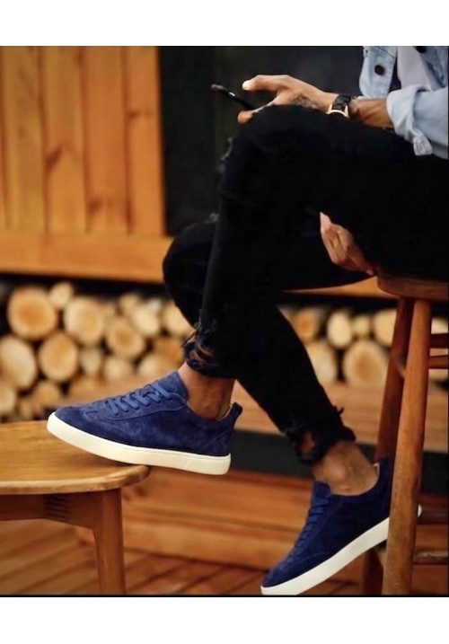 957 NAVY SUEDE