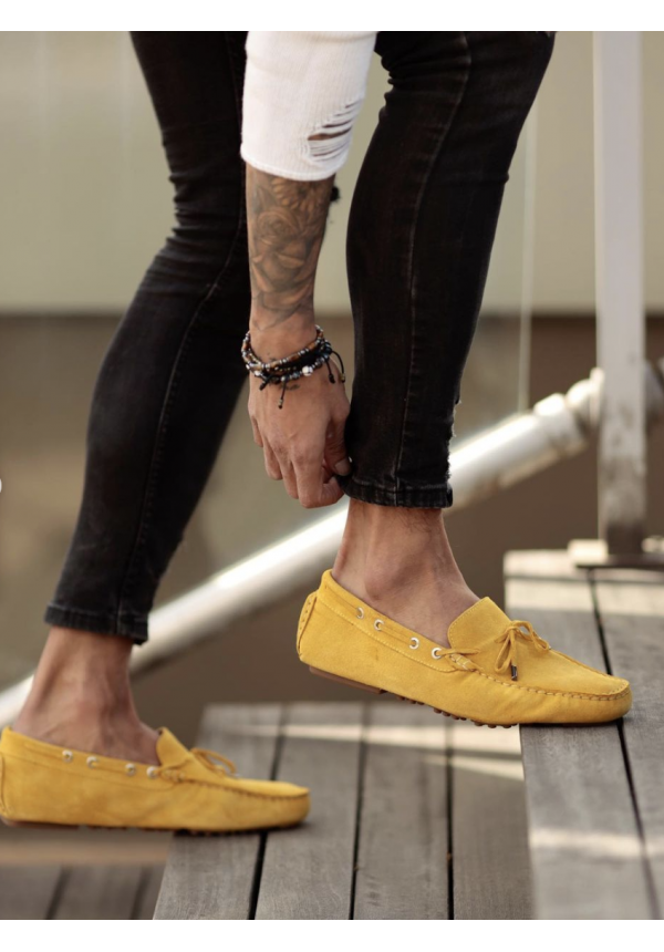 020 YELLOW SUEDE DRİVER